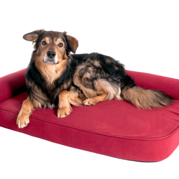 Ορθοπεδικό βελούδινο κρεβάτι KARLIE FLAMINGO