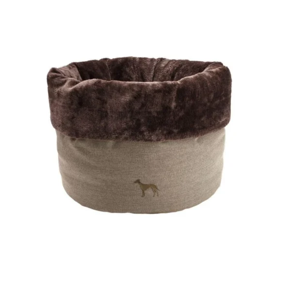 Φωλιά - κρεβάτι σκύλου και γάτας HUNTER Livingston καφέ (45cm)