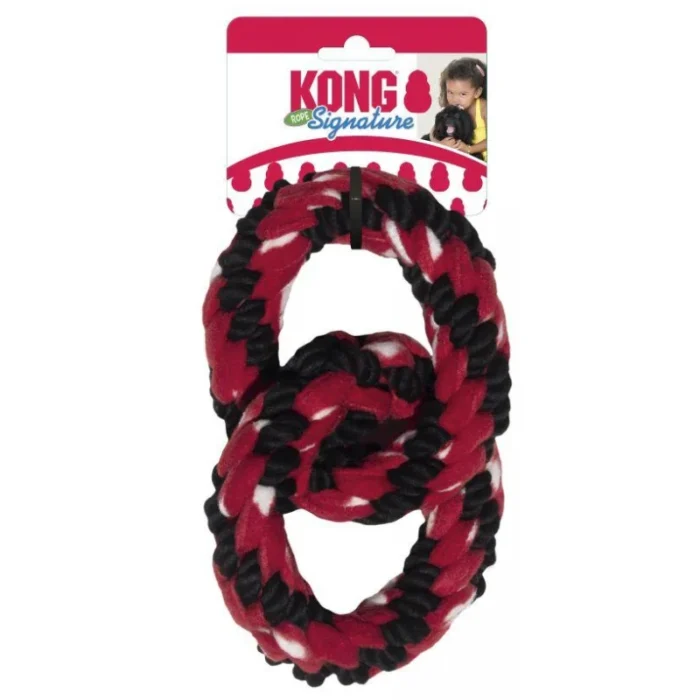Παιχνίδι KONG Signature Rope Double Ring Tug