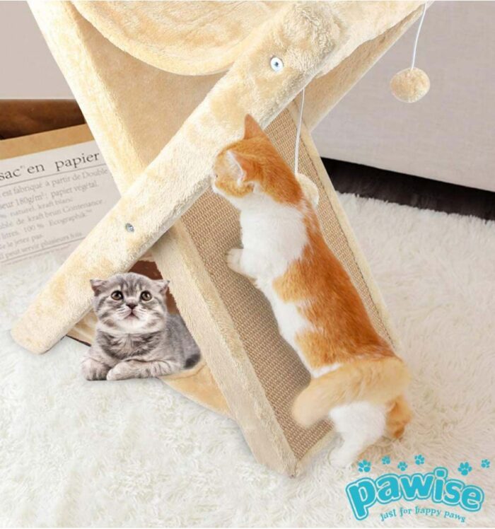 Γατόδεντρο - Ονυχοδρόμειο Pawise 3 in 1 Cat Tower - Image 5
