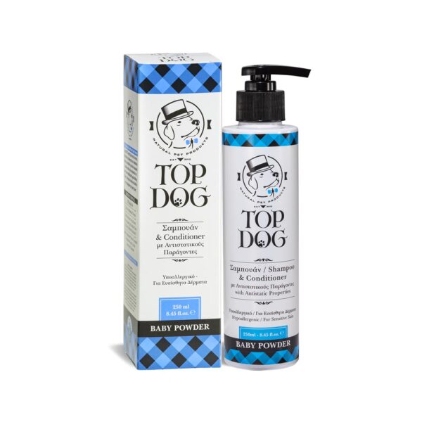 Top Dog Σαμπουάν & Conditioner Baby Powder 250ml
