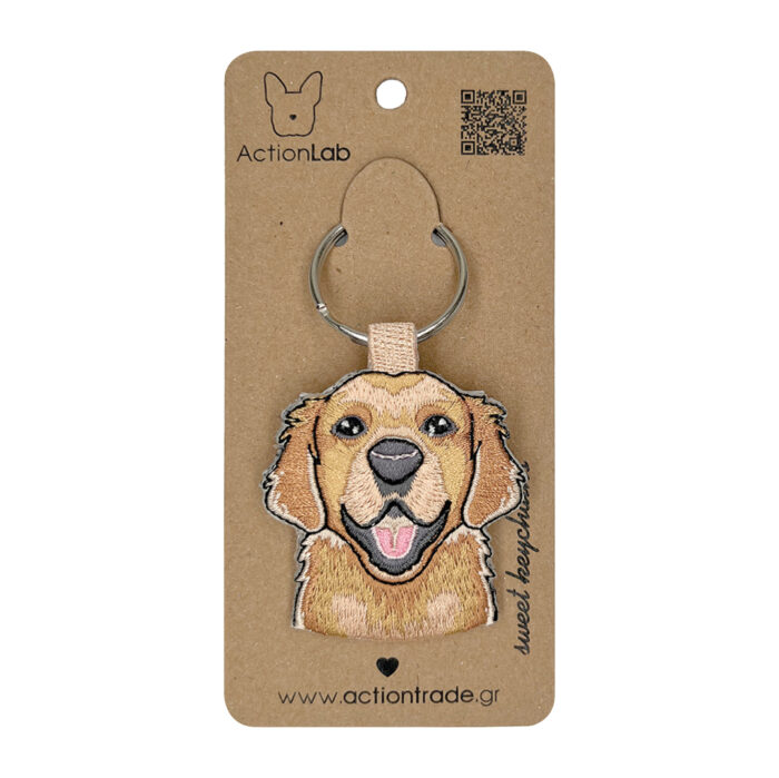 Χειροποίητο Μπρελόκ Golden Retriever