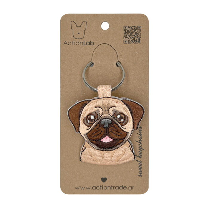 Χειροποίητο Μπρελόκ Pug
