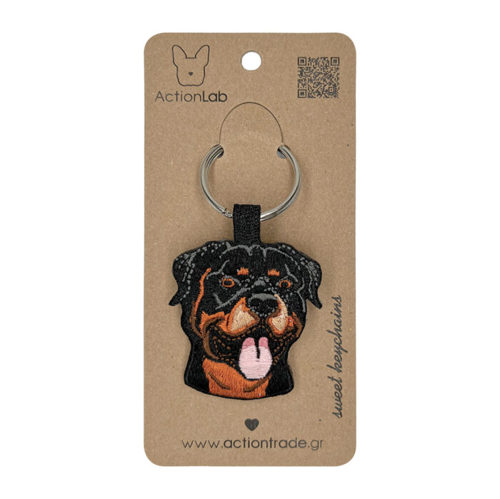 Χειροποίητο Μπρελόκ Rottweiler