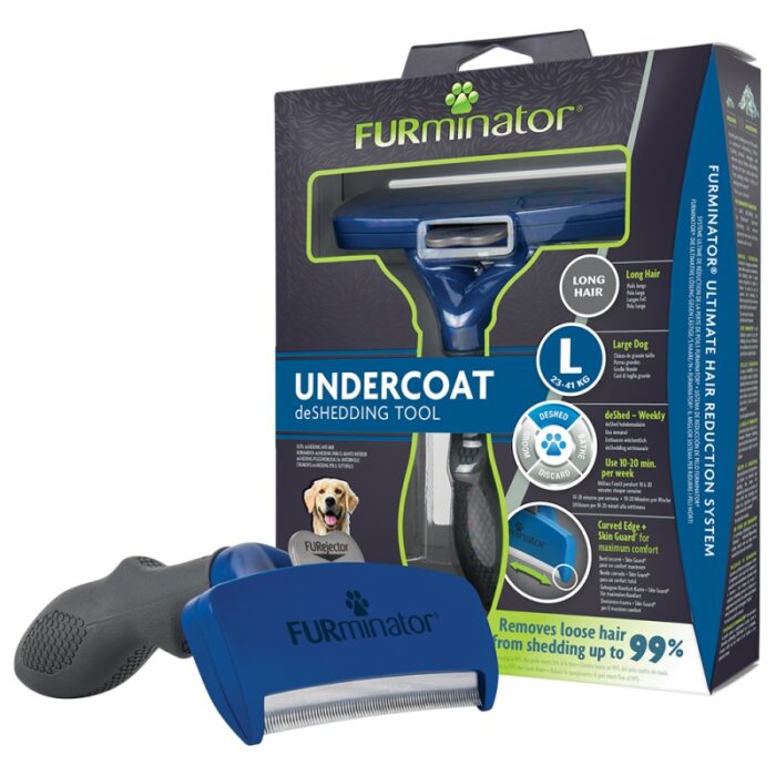 Furminator Βούρτσα Για Μακρύτριχους Σκύλους Large