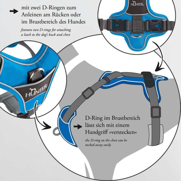 Hunter Σαμαράκι Harness Divo Reflect - Image 3