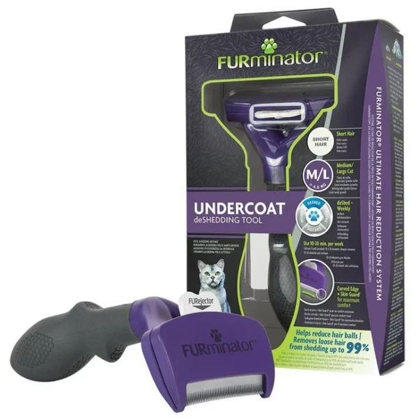 Furminator Βούρτσα Για Κοντότριχες Γάτες M/L