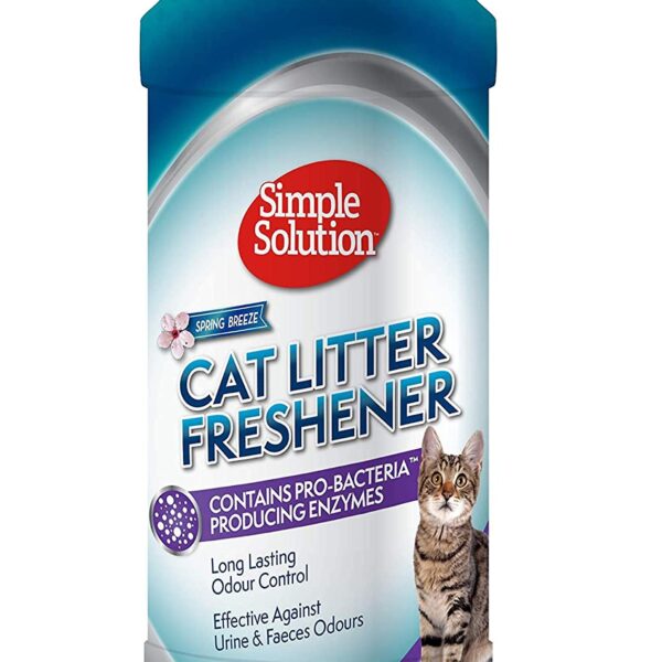 Καθαριστική σκόνη για την άμμο Simple Solution Cat litter freshener 600gr