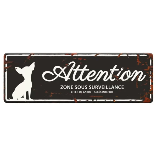 Προειδοποιητική ταμπέλα ''Προσοχή σκύλος" Mini Chihuahua