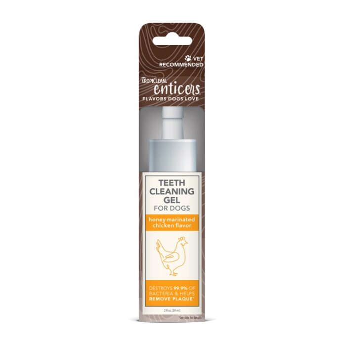 Gel στόματος TROPICLEAN Enticers Teeth Cleaning Gel Honey Marinated Chicken 59ml