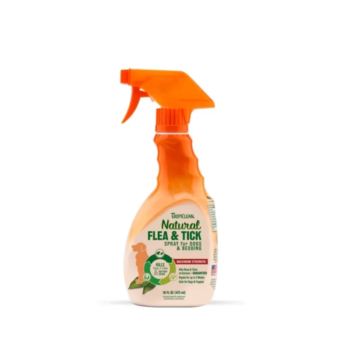 Αντιπαρασιτικό σπρέι σκύλων TROPICLEAN Flea and tick bedding spray 473ml