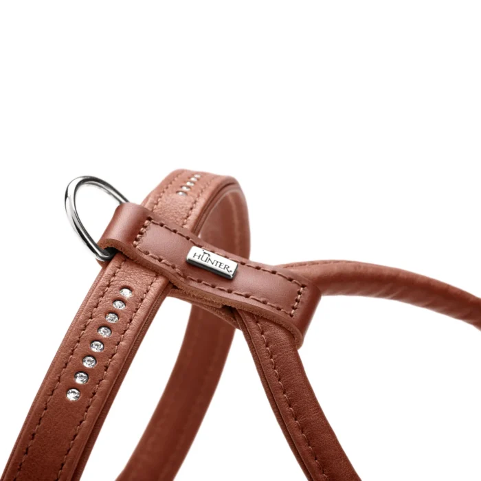 Δερμάτινο σαμαράκι HUNTER Round & soft canadian up luxus SWAROVSKI - Image 7