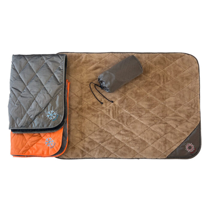 Στρώμα 4 εποχών ThermoSwitch διπλής όψης για ταξίδι Samos travel blanket - Image 3