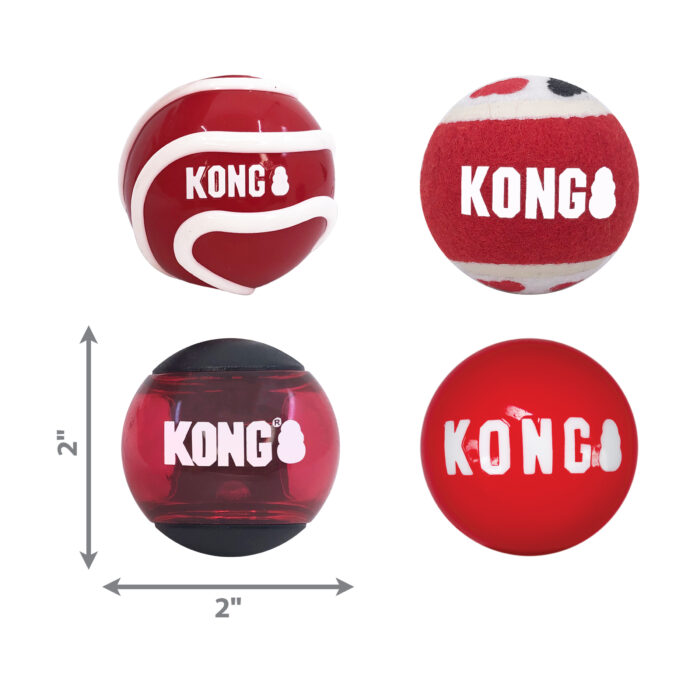 Μπάλες KONG Signature balls 4τμχ - Image 4