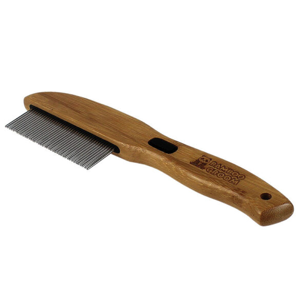 Χτένα για ψύλλους Bamboo Groom Flea Comb with 77 Rotating Pins