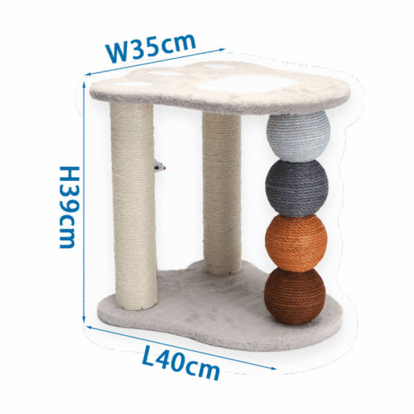 Ονυχοδρόμειο NOBLEZA Four-Colour Cat Tree with Footprint
