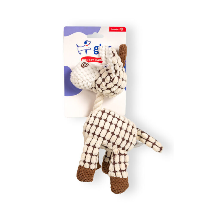 Παιχνίδι σκύλου Glee Donkey Caramel Squeaky