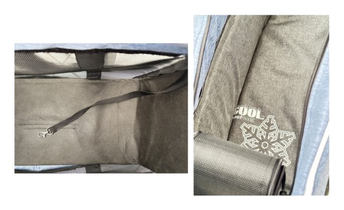 Τσάντα μεταφοράς με backpack WOOFMODA Flexygo γκρι - Image 5
