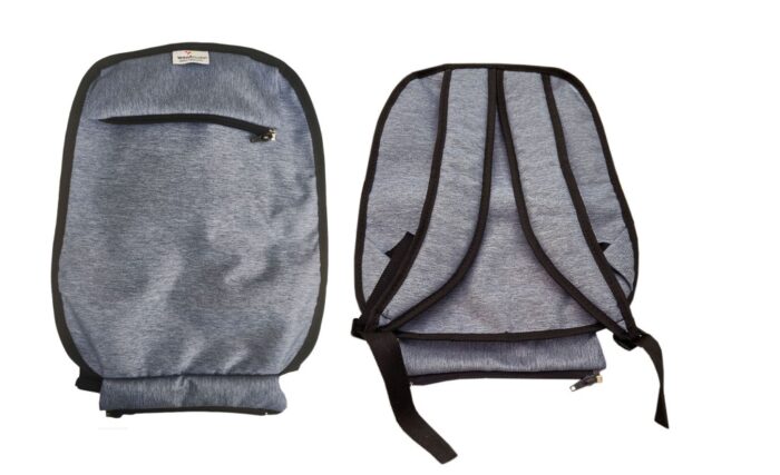 Τσάντα μεταφοράς με backpack WOOFMODA Flexygo γκρι - Image 2