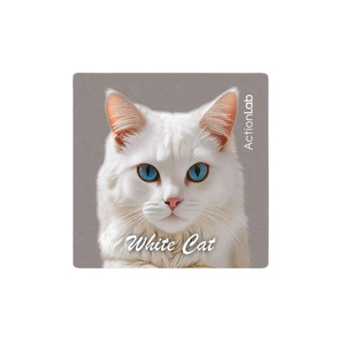 Μαγνητάκι ψυγείου Action Lab white cat