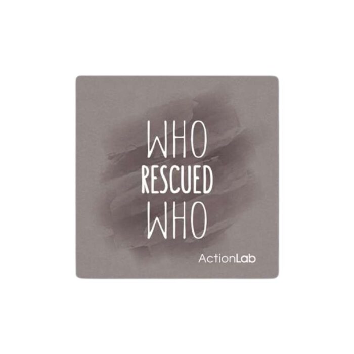 Μαγνητάκι ψυγείου Action Lab "Who Rescued Who"
