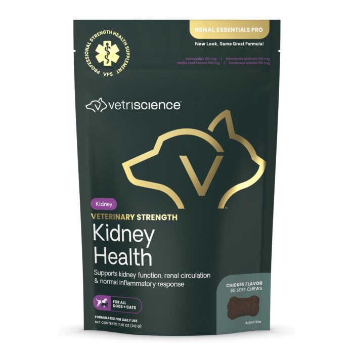 Λιχουδιές για τα νεφρά σκύλου και γάτας VetriScience kidney health 60 λιχουδιές 312gr