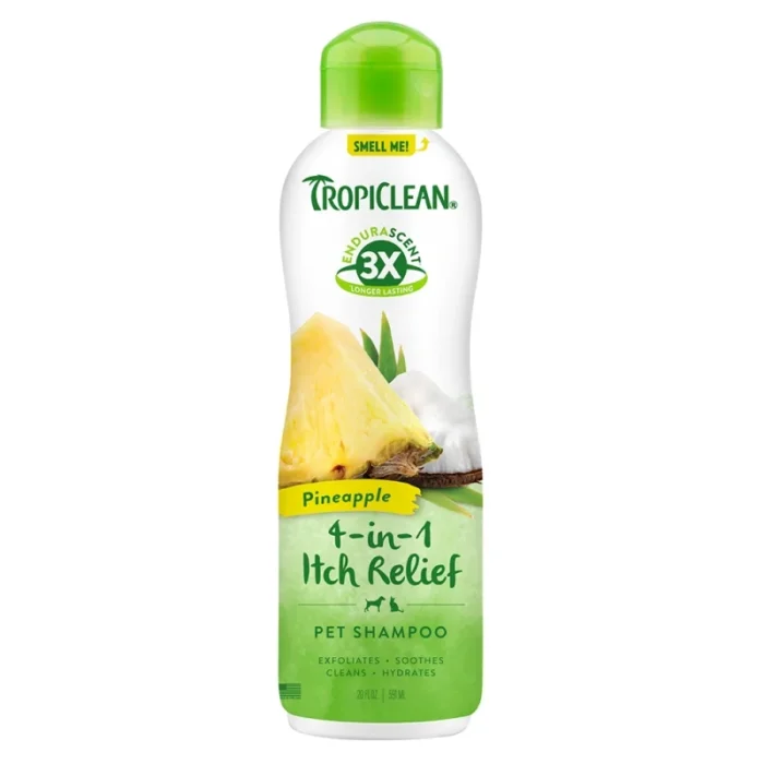 Σαμπουάν TROPICLEAN EnduraScent Shampoo Shed Control 4in1 με άρωμα ανανά 591ml
