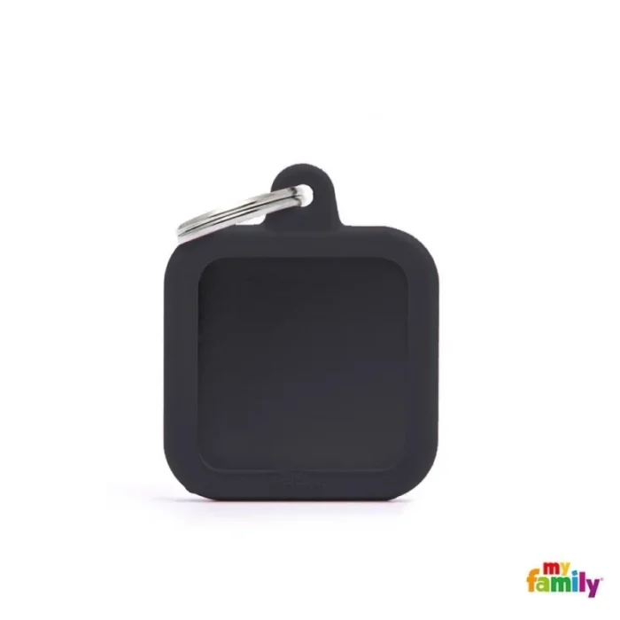 Ταυτότητα My Family Hushtag Aluminium Τετράγωνο Μαύρο