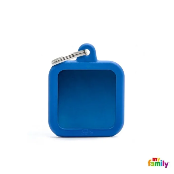 Ταυτότητα My Family Hushtag Aluminium Τετράγωνο Μπλε