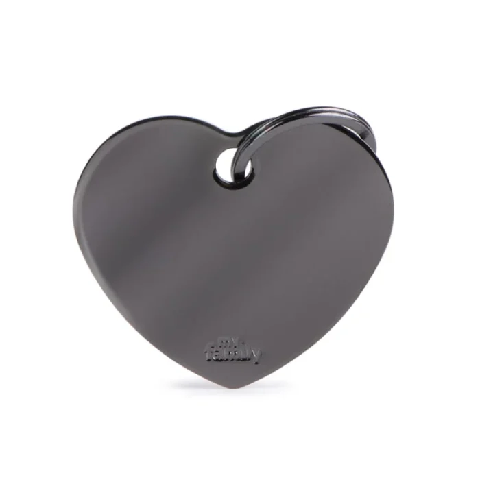Ταυτότητα My Family Gunmetal heart καρδιά - Image 2