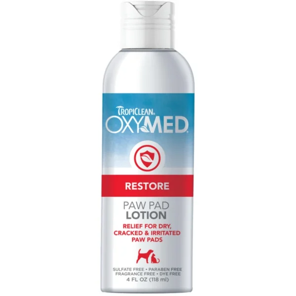 Θεραπευτική κρέμα για τις πατούσες TROPICLEAN Oxymed paw pad lotion 118ml