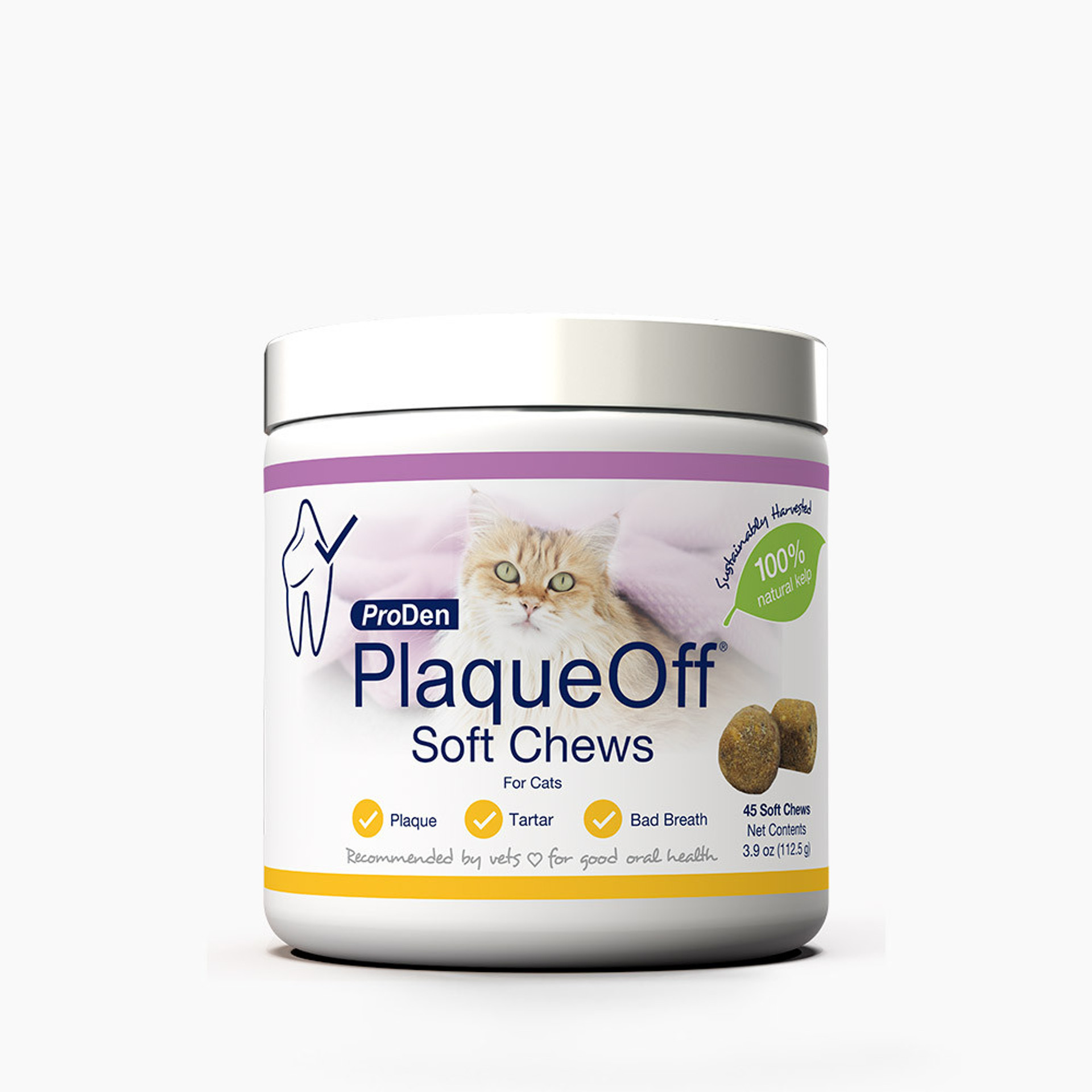 Λιχουδιές γάτας στοματικής υγιεινής Pro den Plaque off cat soft chews 90gr