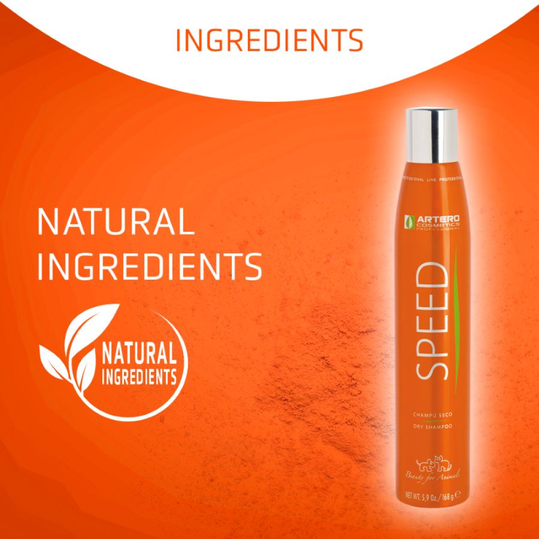 Επαγγελματικό σπρέι ταλκ - ξηρό σαμπουάν ARTERO Speed dry shampoo 300ml - Image 5