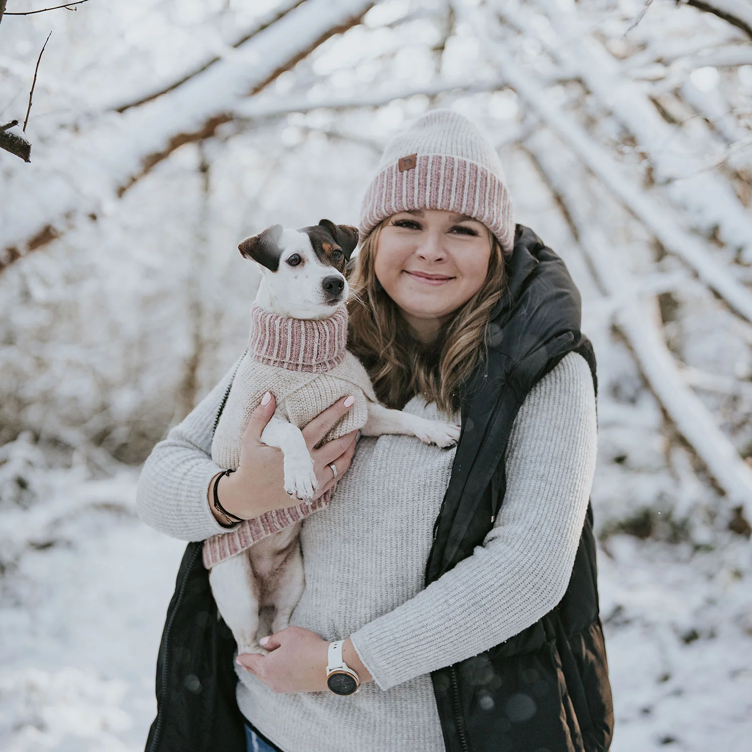 Σετ πουλόβερ σκύλου με σκούφο HUNTER Set Odense - Image 2