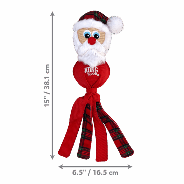 Χριστουγεννιάτικο παιχνίδι σκύλου KONG Holiday wubba santa assorted large