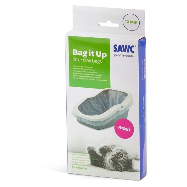 Σακούλες υγιεινής για την λεκάνη γάτας SAVIC Bag it up 12 bags Maxi
