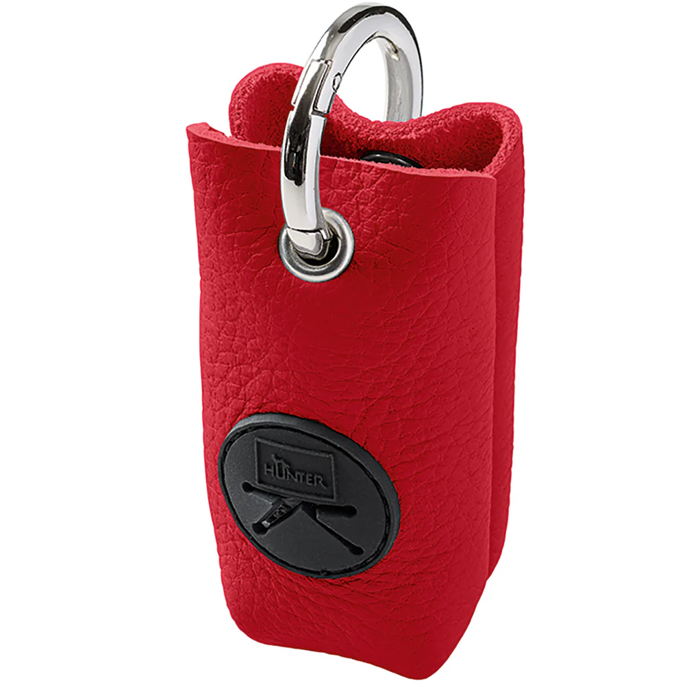 Δερμάτινη θήκη για τα σακουλάκια υγιεινής HUNTER Love κόκκινο - Image 2
