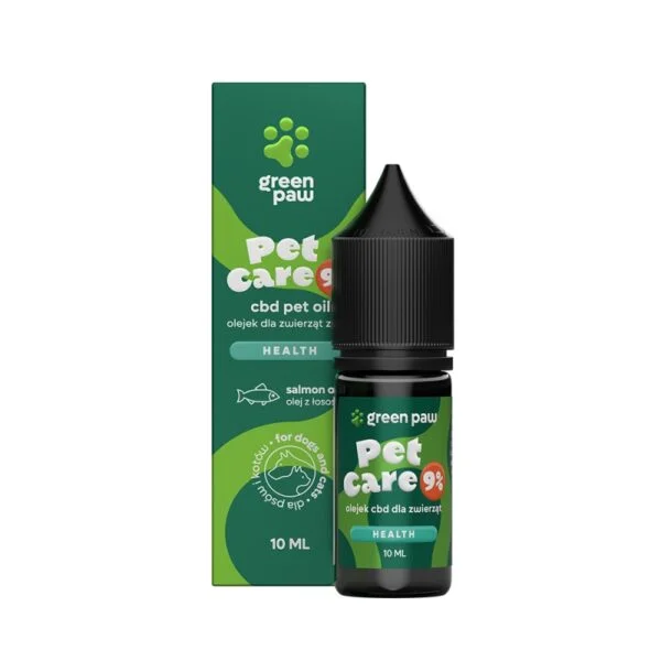 Σταγόνες κάνναβης & Έλαιο Σολομού Green Paw Pet Care 9% 10ml
