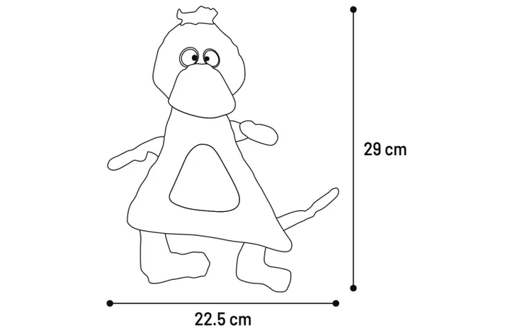 Παιχνίδι σκύλου FLAMINGO Kareau duck yellow - Image 3