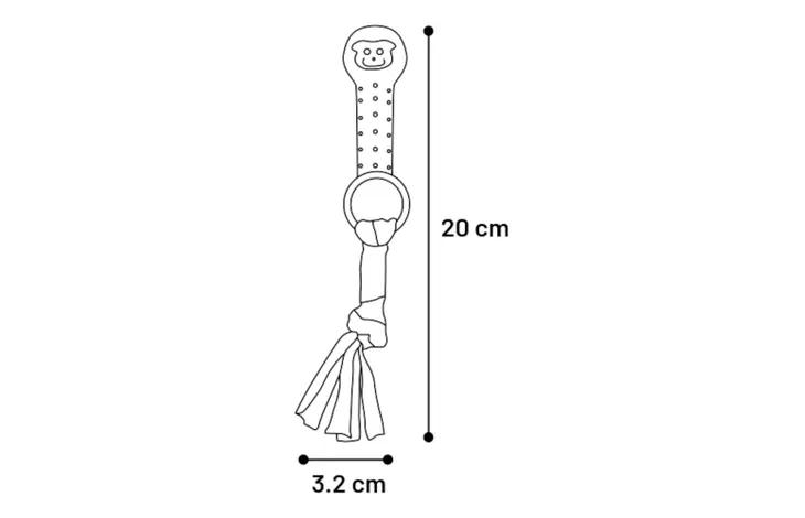 Μασητικό παιχνίδι FLAMINGO Puppy Bunty bone - Image 3