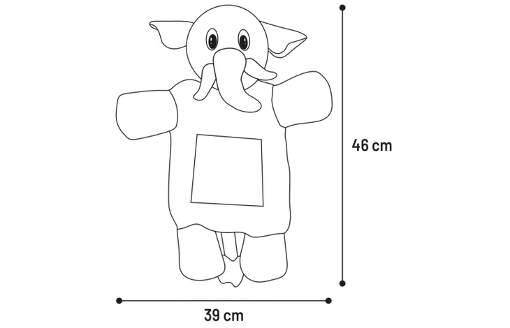 Παιχνίδι σκύλου Hida elephant XL Flat - Image 5