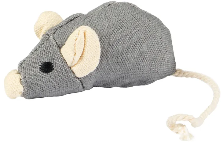 Παιχνίδι γάτας FLAMINGO Natural mouse grey with catnip - Image 2